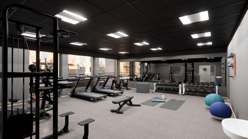 Gym i fastigheten